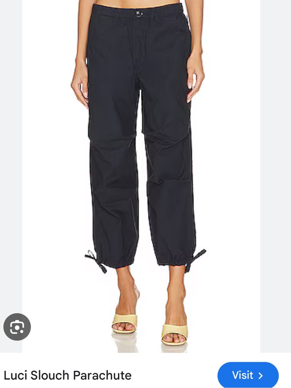 Citizens of Humanity Luci Slouch Parachute Pants — Navy